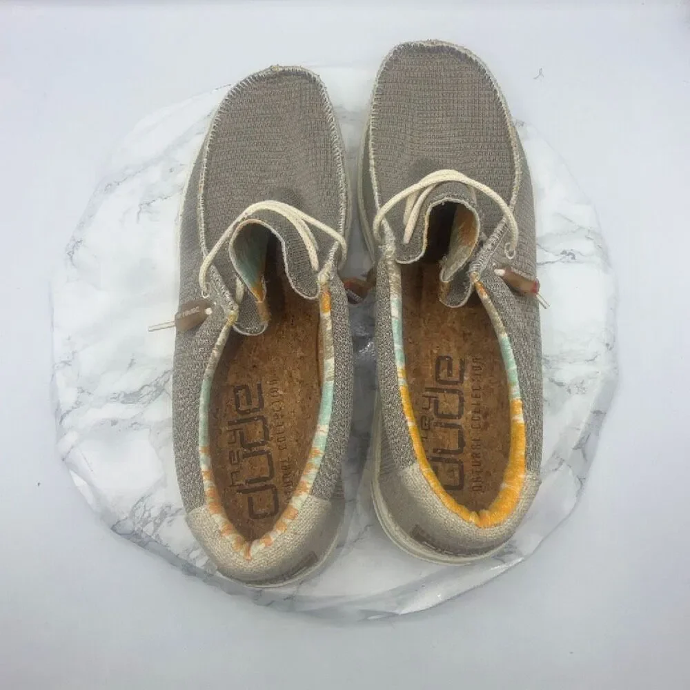 HEY DUDE Desert Brown Wally Eco Sox Shoes-12